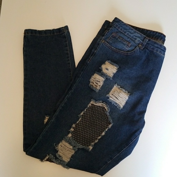 fishnet jeans fashion nova